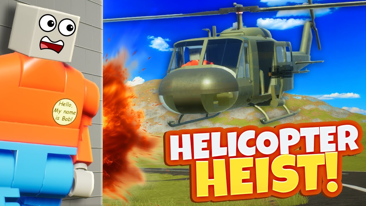 We Robbed a Bank and Tried the DUMBEST Helicopter Escape! (Brick Rigs)