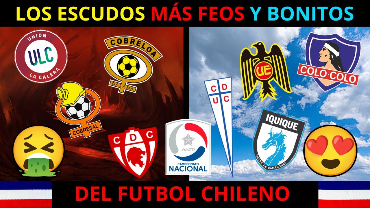 Los ESCUDOS MÁS FEOS y MÁS BONITOS del FUTBOL CHILENO