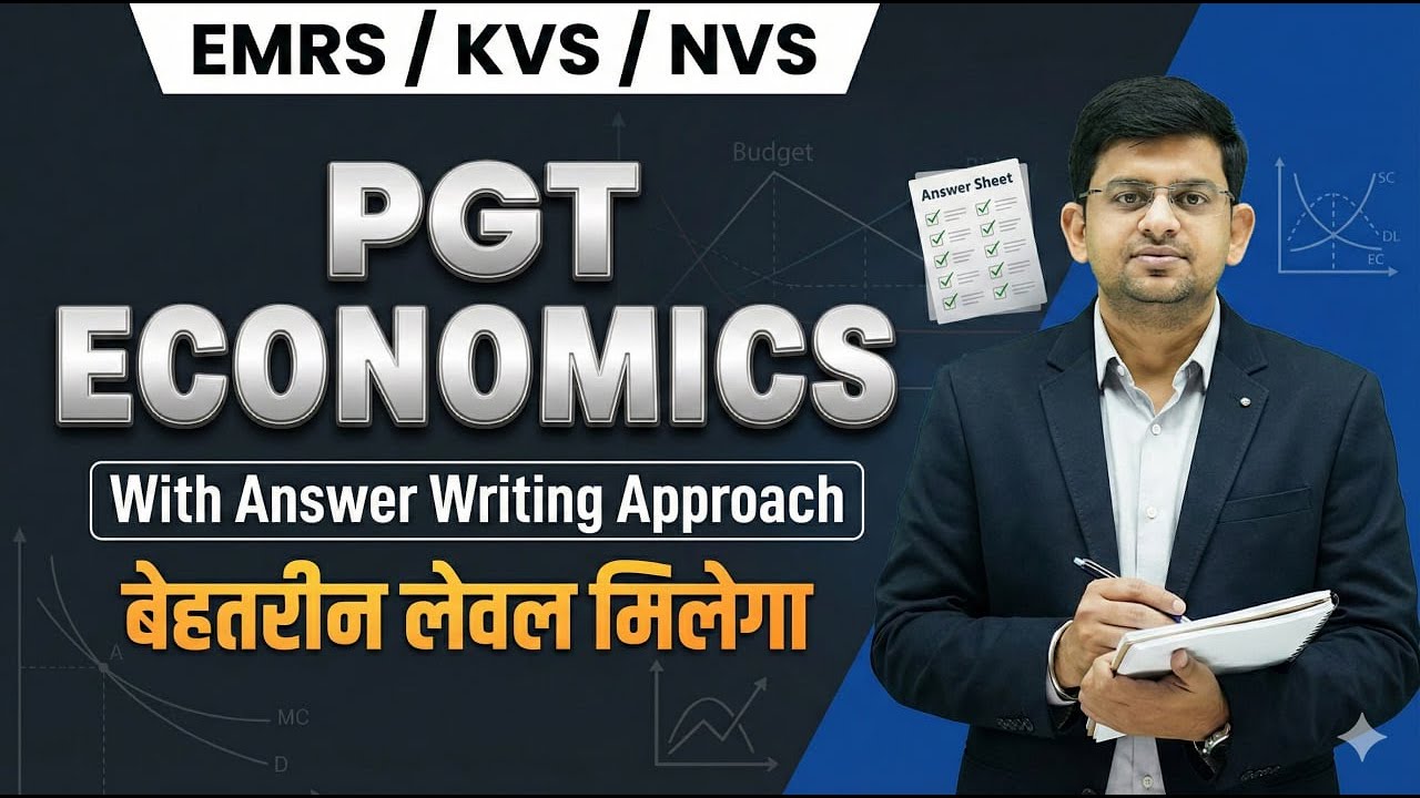 PGT Economics Descriptive | EMRS & KVS/NVS Exam | Complete Answer Writing Strategy | Bharat Sir