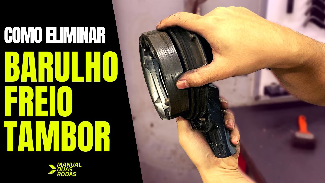 Como eliminar barulho freio da moto (tambor)