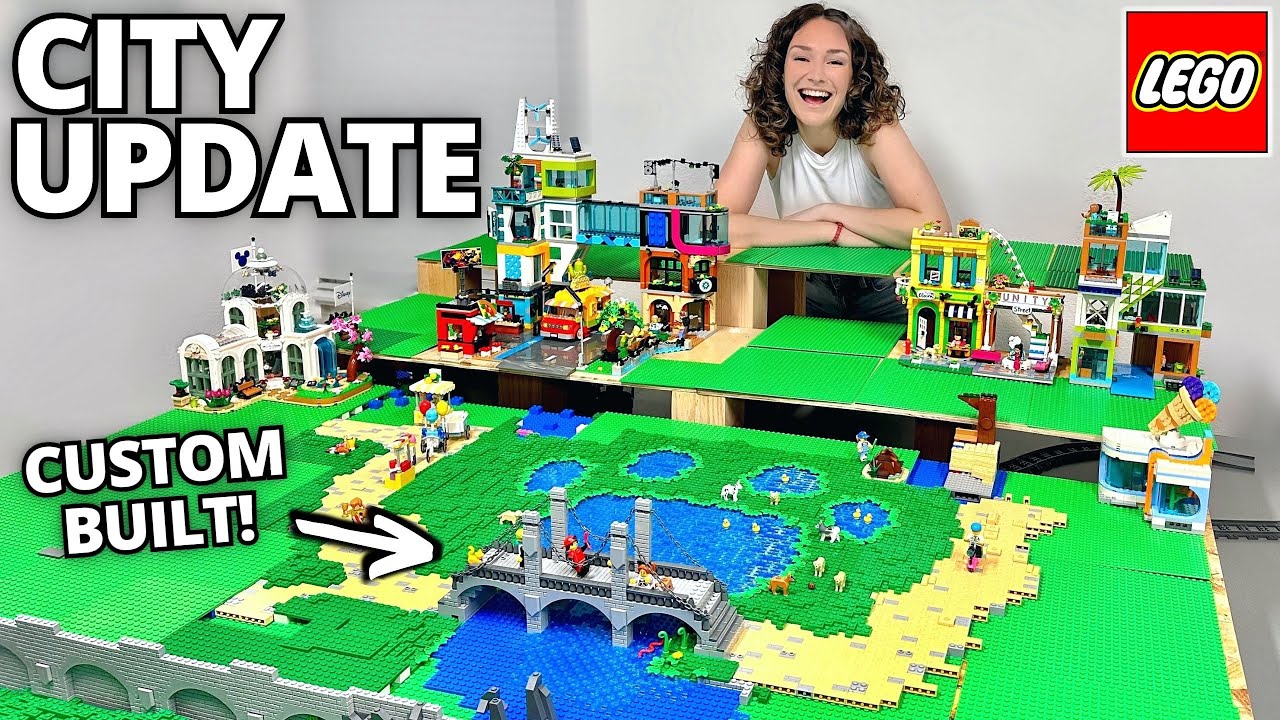 Lego City Update! Custom Lake, Dog Park, Bridge & Path