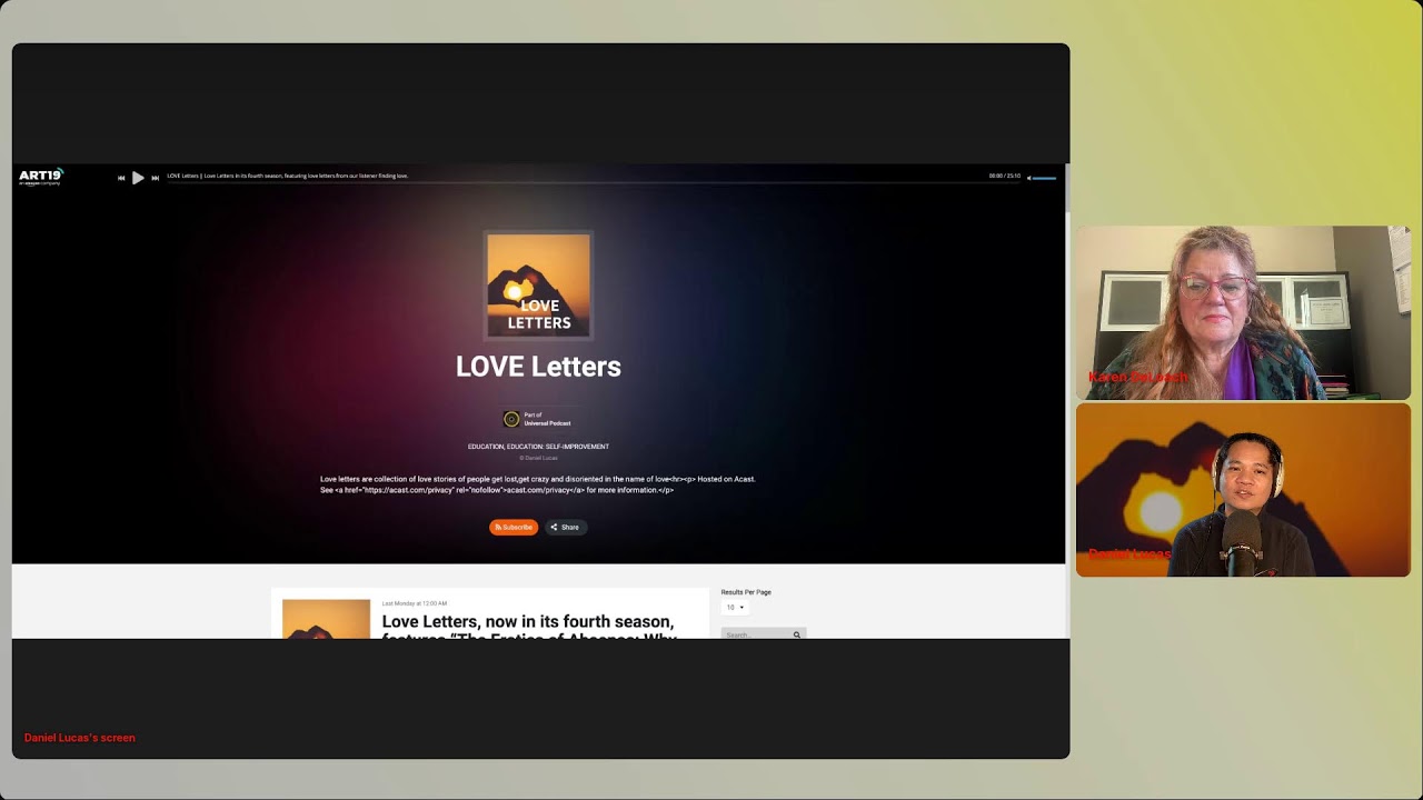 Love Letters, now in its fourth season, features solid foundation of a good marriage.