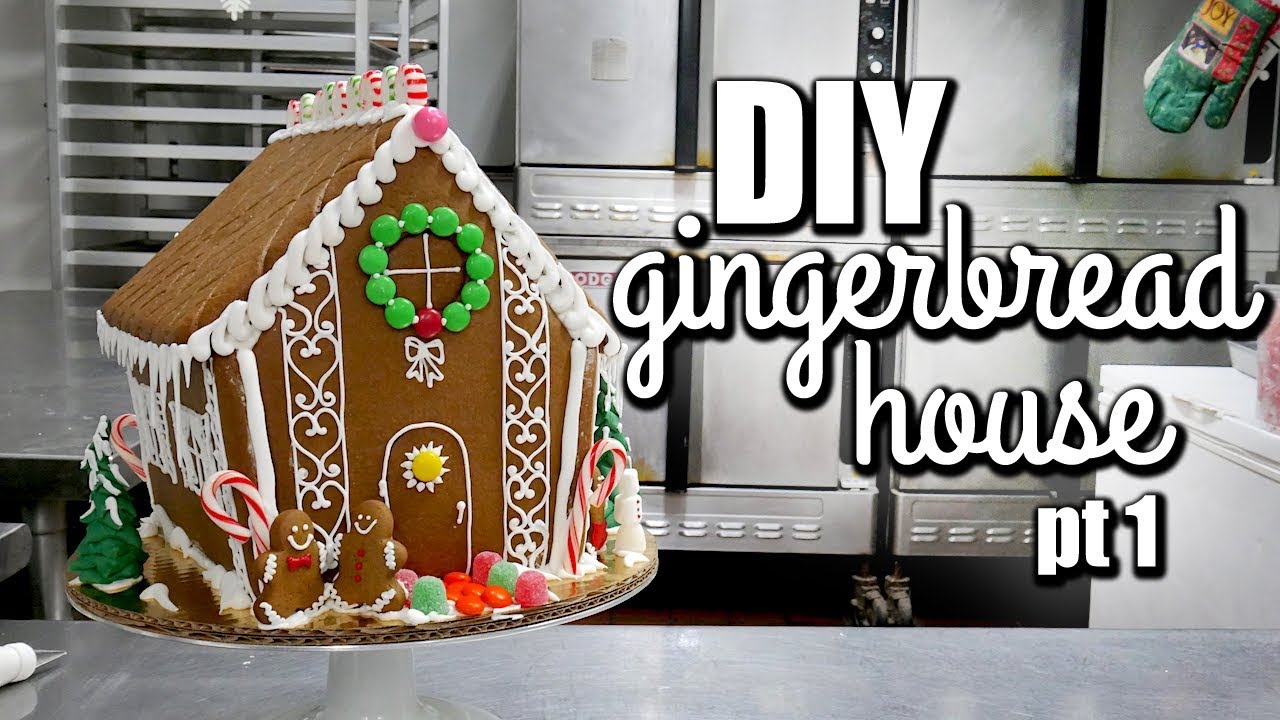 EASY Gingerbread House Tutorial for beginners- Cutting the Pieces!