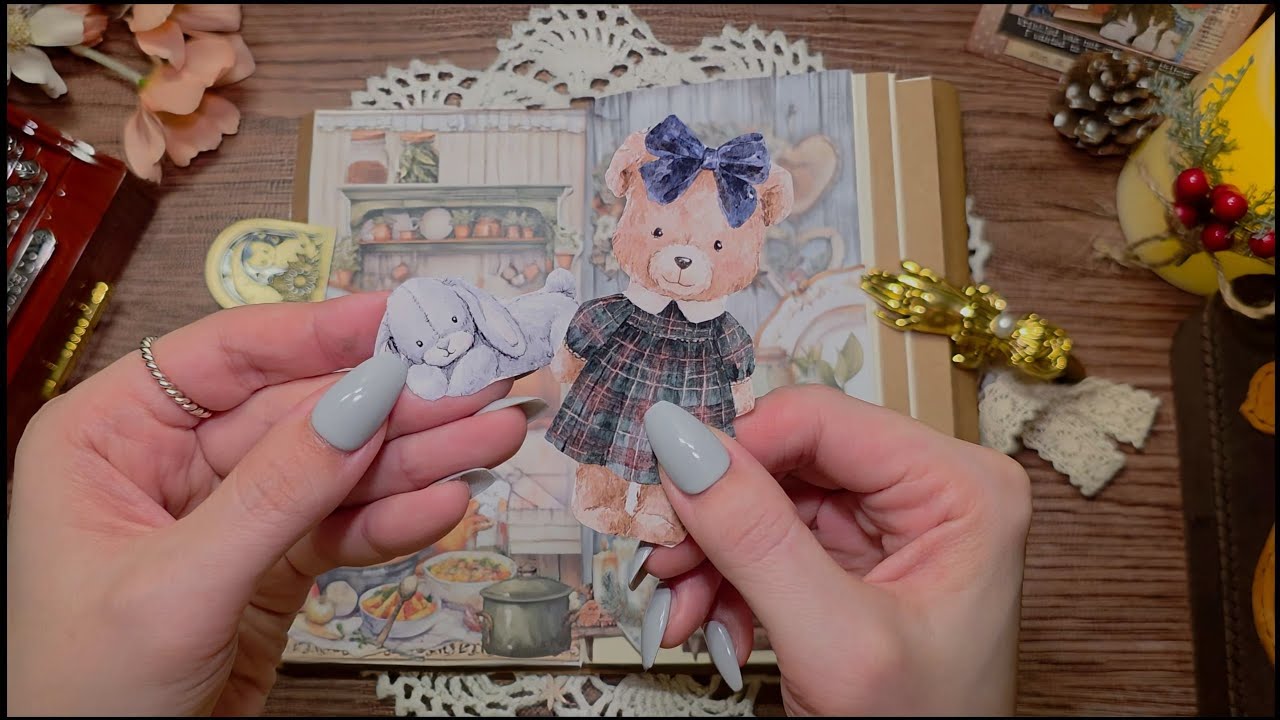 a cute kitchen ASMR#scrapbooki​#collage​