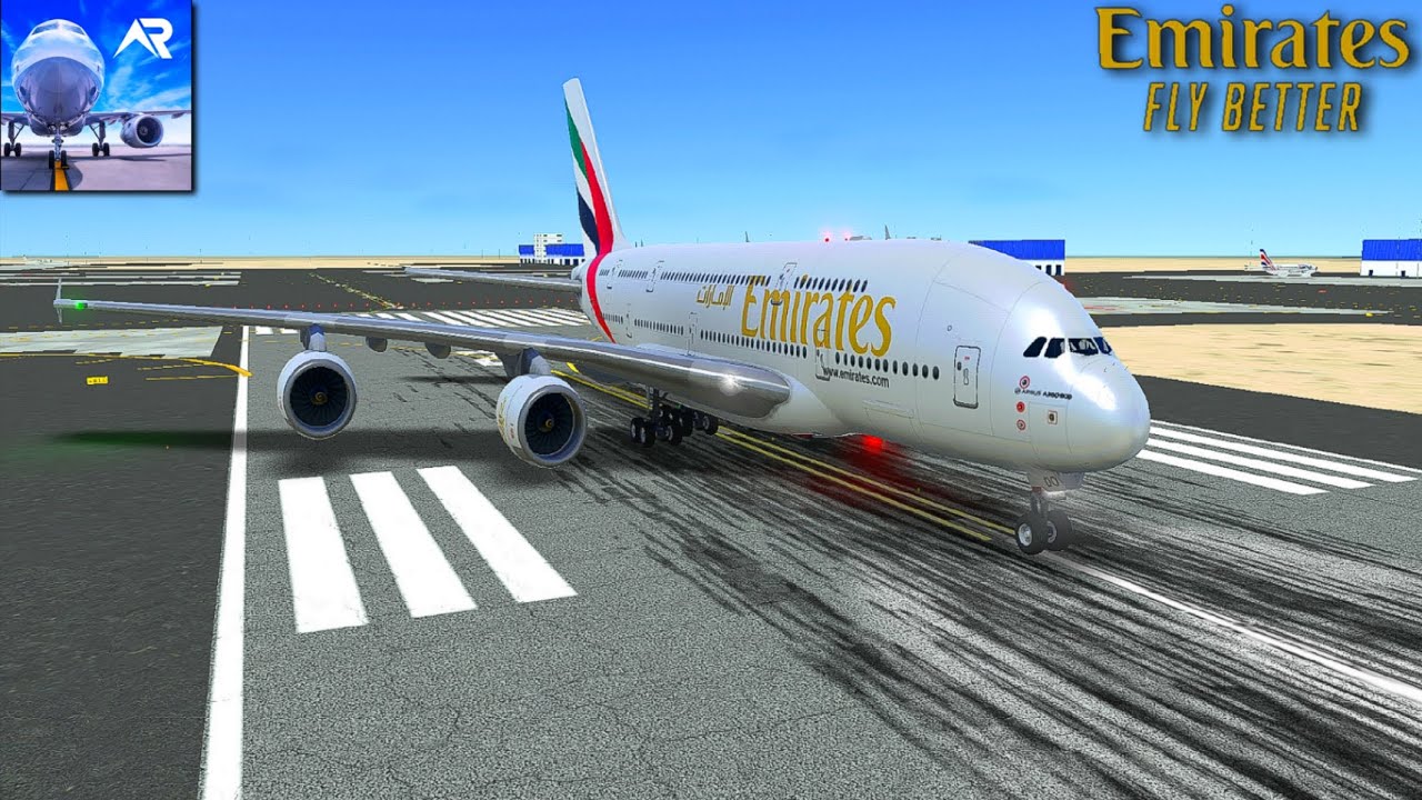 A380-800 Emirates Takeoff from Dubai | RFS-Real Flight Simulator | Android Gameplay 