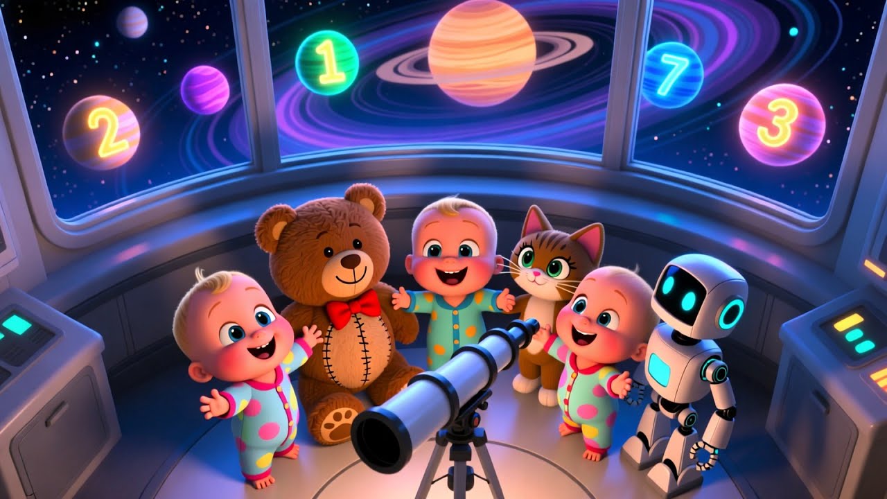 Baby Telescope Night Watch | Fun Nursery Rhyme Song for Kids