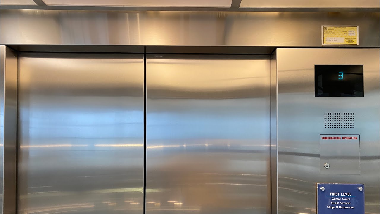 Double Otis Gen2 Glass Elevators 8A/8B at Bellevue Square in Bellevue WA
