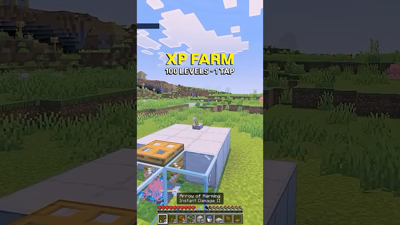 SHARE this FULL-TUTORIAL! 😁🏆#xpfarm #minecraftbedrock #mcpe