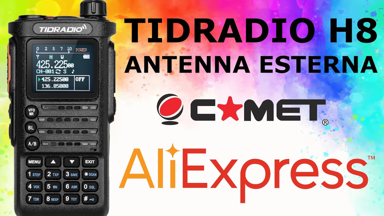 TIDRADIO H8 con antenna esterna... La miglior radio portatile cinese che non diventa sorda!