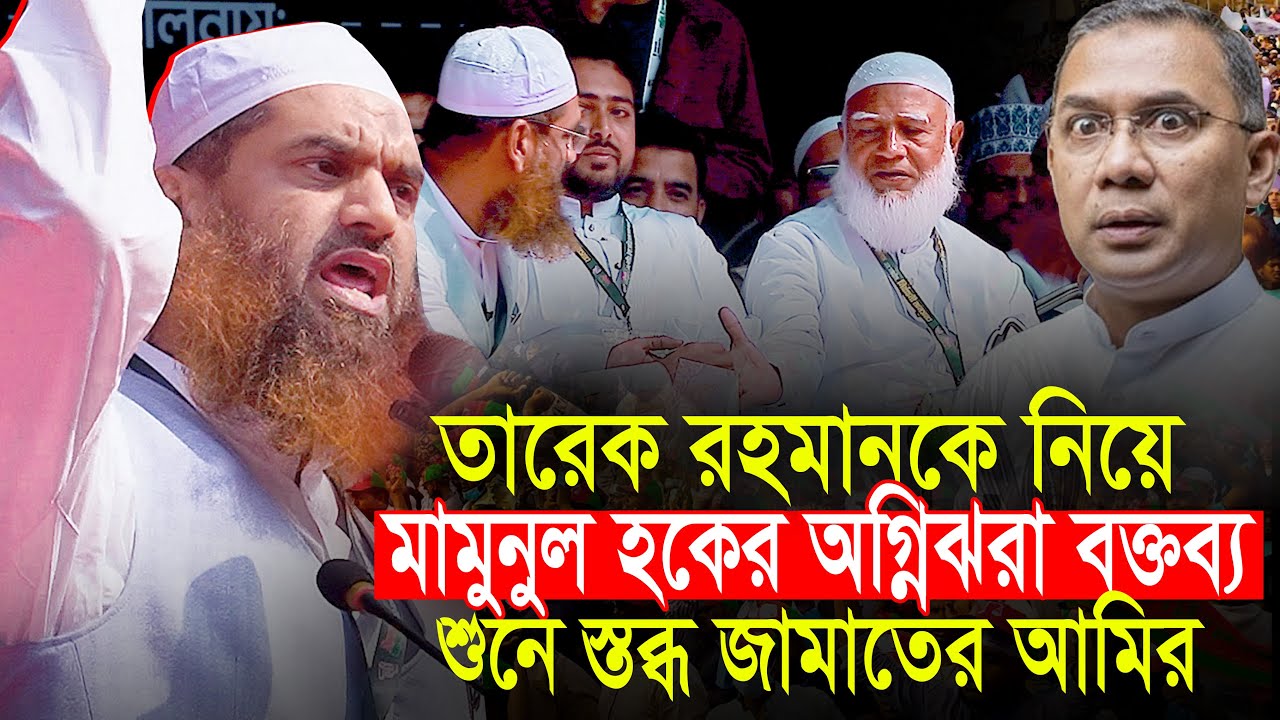 তারেক রহমানকে নিয়ে মামুনুল হকের অগ্নিঝরা বক্তব্য শুনে অবাক জামায়াতের আমির Mamunul Haque