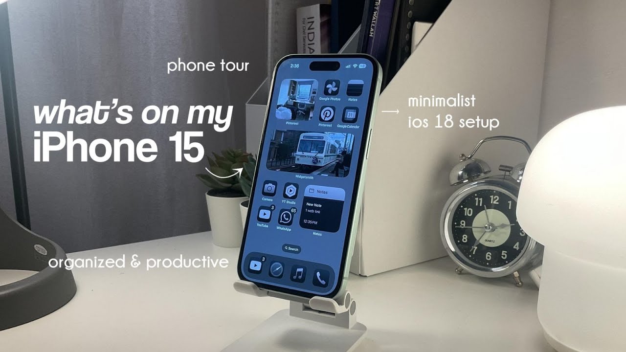 what's on my iPhone 15📱| ios 18- minimalist setup, productivity apps & more