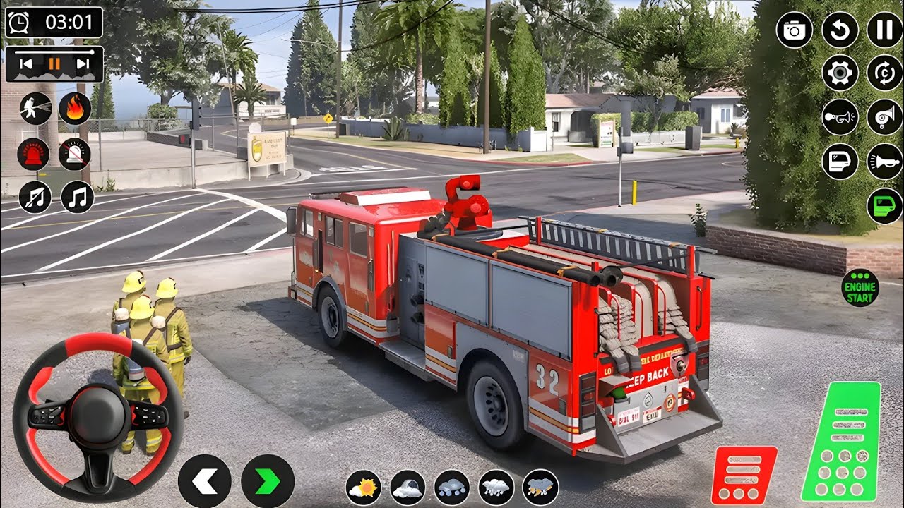 🔥 Fire Truck Simulator 3D &ndash; Real Firefighter Rescue Mission Gameplay (Android)