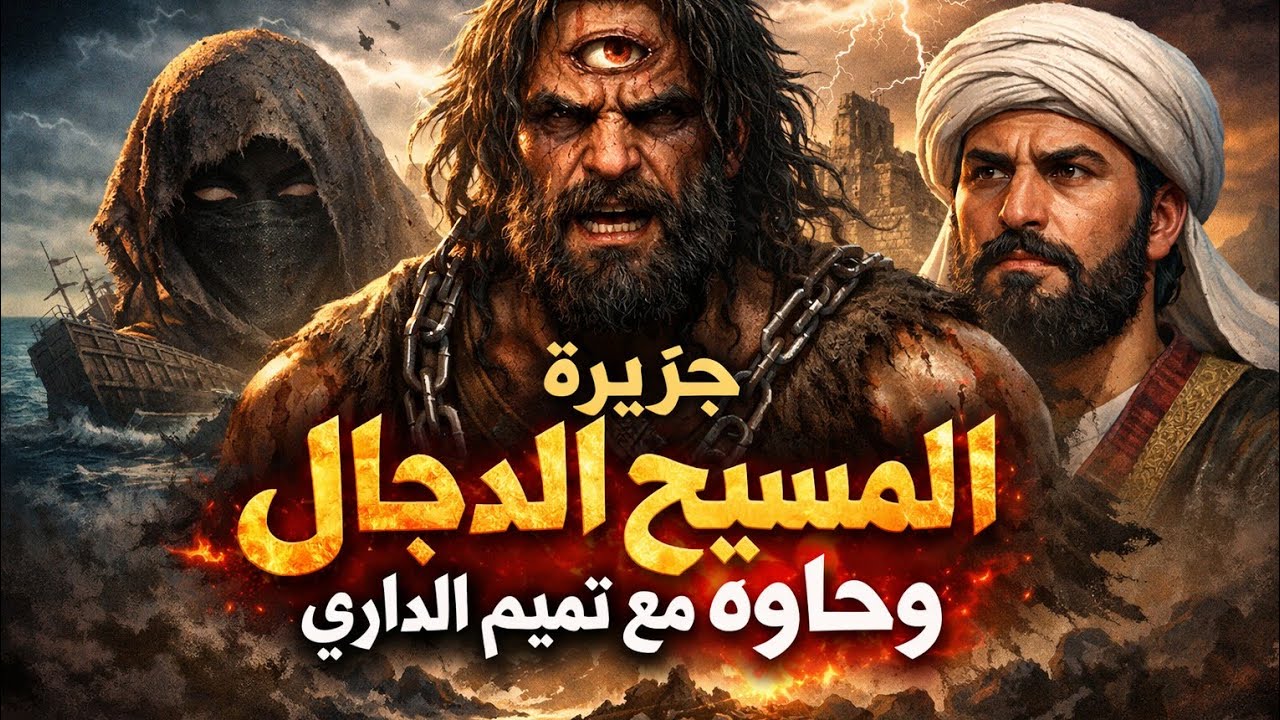 جزيرة المسيح الدجال وحاوره مع تميم الداري ومتي سيظهر