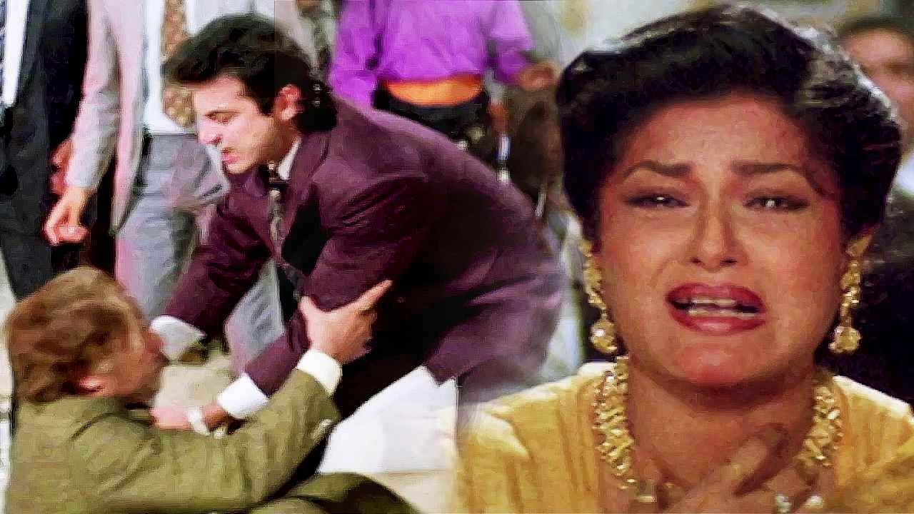तेरी माँ को भी नहीं पता कि तेरा बाप कौन है, तू एक नाजायज़ औलाद है। Sanjay Kapoor Kartavya  Scene