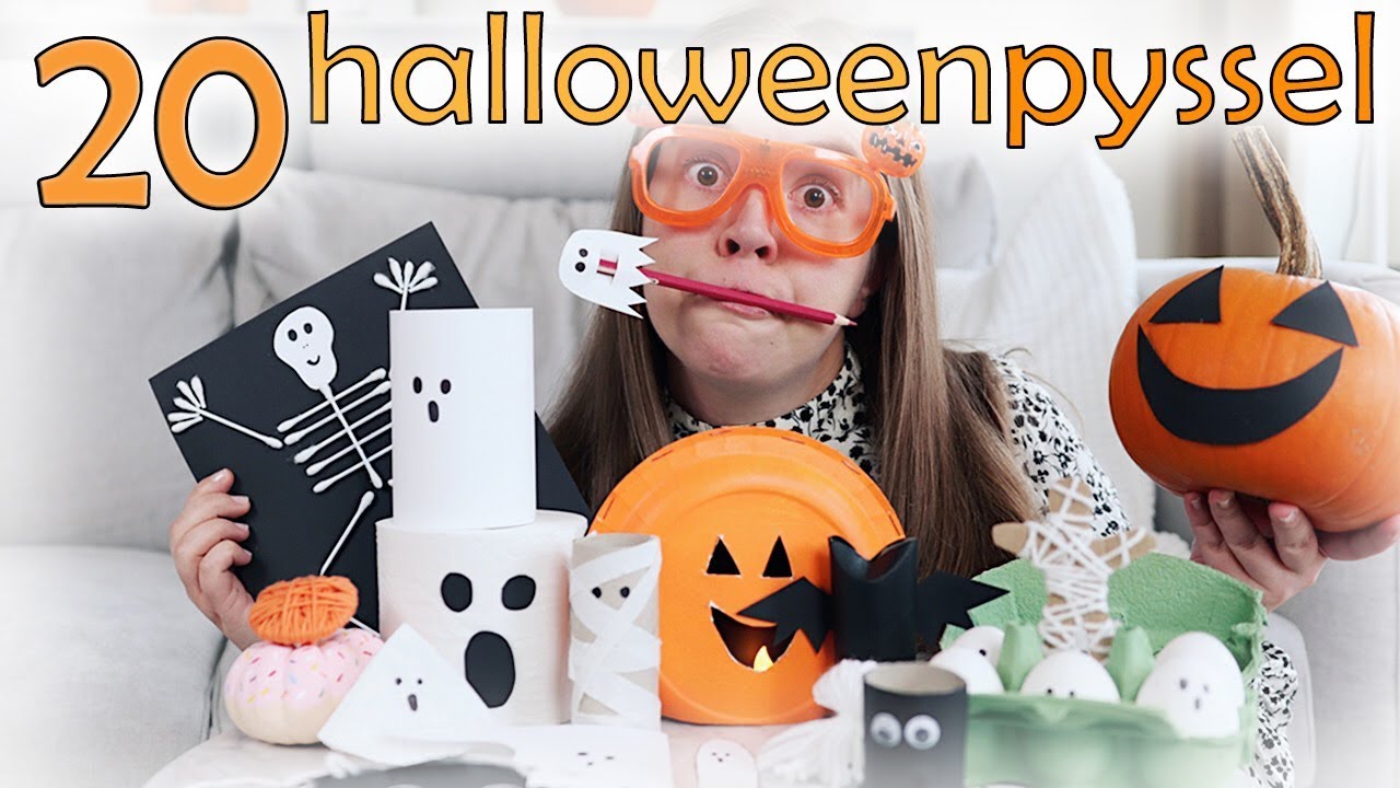20 HALLOWEENPYSSEL | med saker du har hemma