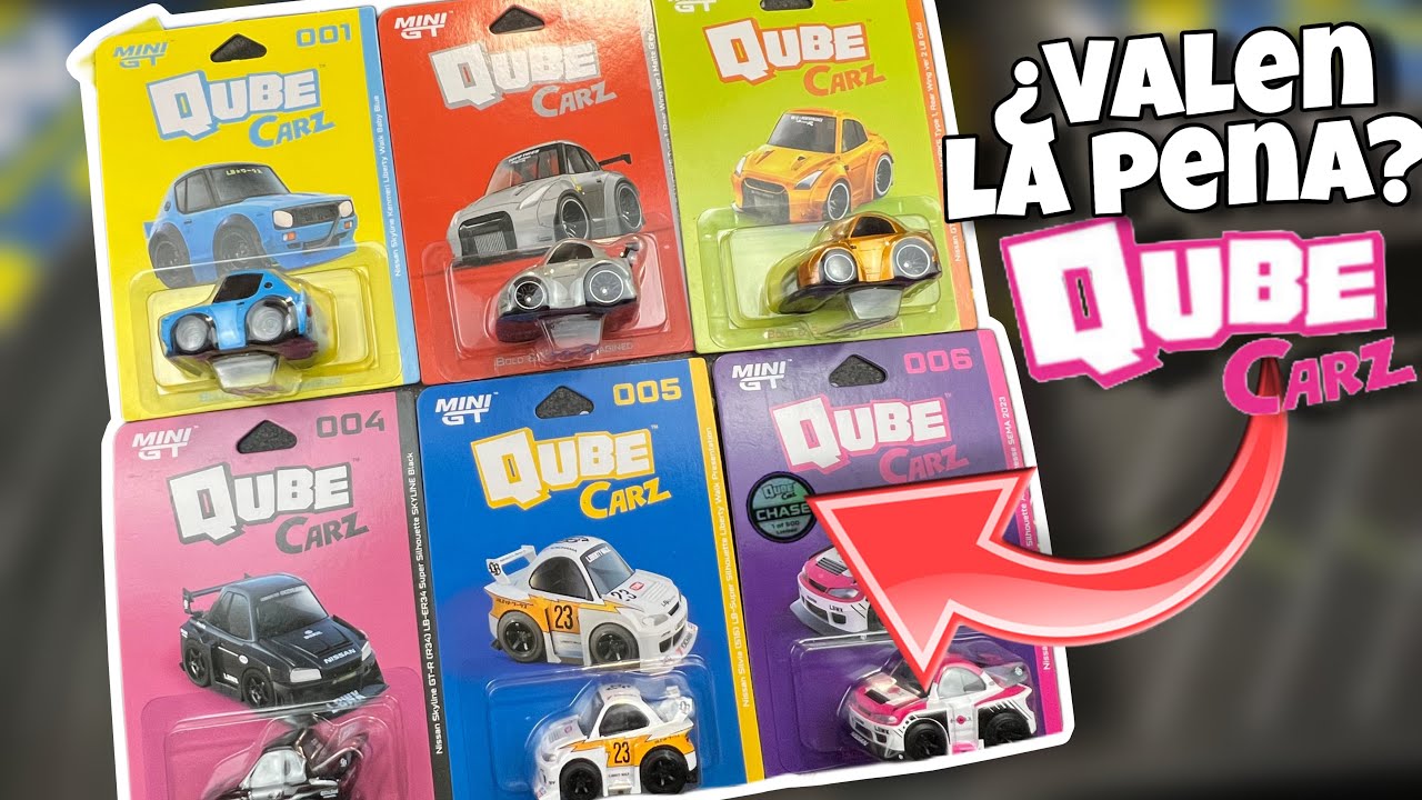 Unboxing QUBE CARZ de mini gt/ llegó a México primera serie de 6 autos 