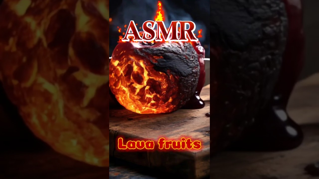 🔥 ASMR Lava Fruits – Огненные фрукты. 