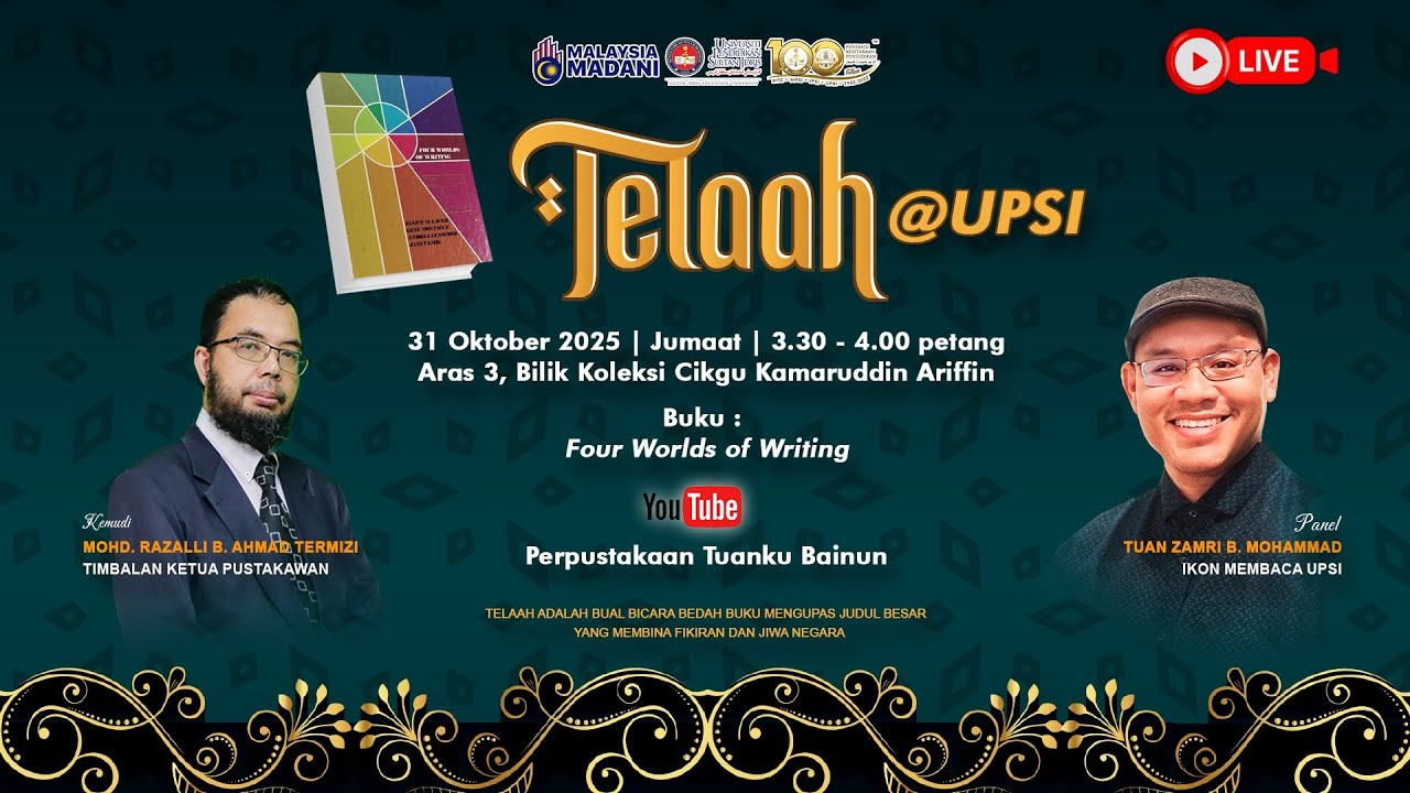 TELAAH@UPSI : FOUR WORLDS OF WRITING