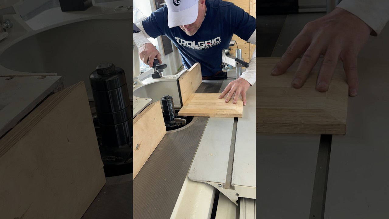 Now cutting the full width on the @w@whitehillspindletoolsaised panel cutter