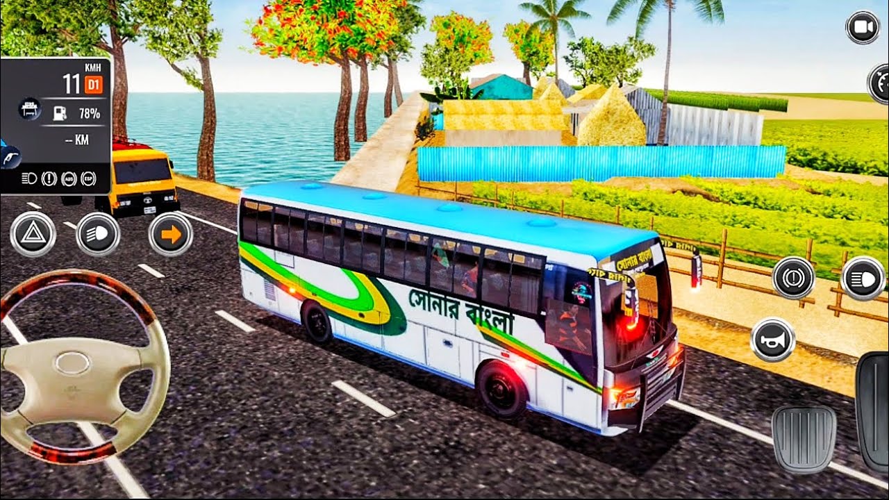 শেরপুর টু ঢাকা. #Bus🚌bahutsimulator BangladesdrivingHighwaypublicroadmyvideojamunasetu 3k view