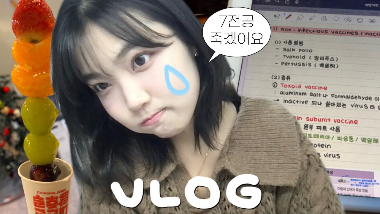 3학년 2학기 기말고사 브이로그📚🖥️ | 교수님..제발..그만... | 대학생 시험기간 브이로그