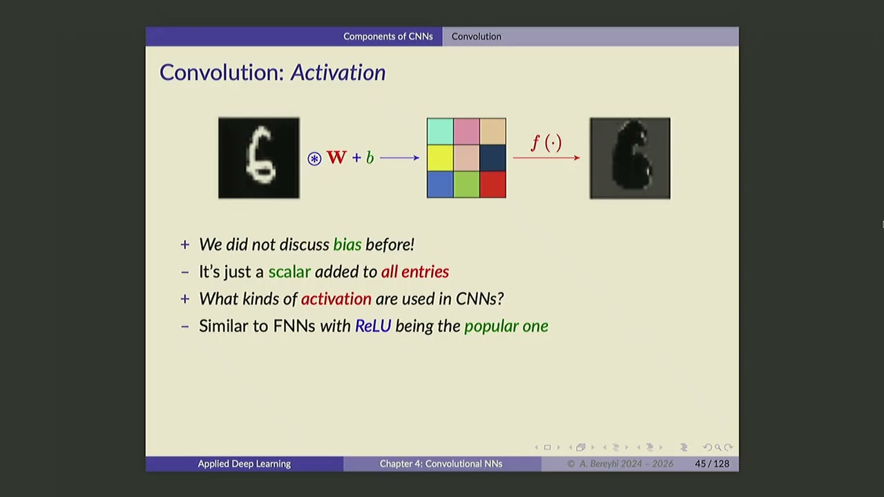 DeepLearning @ ECE-UofT - Lecture 22: Multi-channel Convolution and Pooling