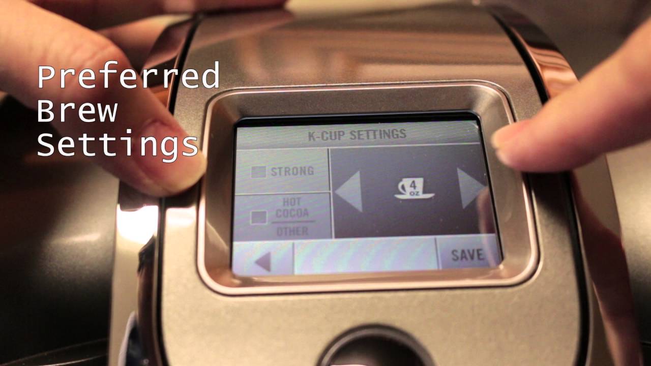 Keurig K575 Plus Menu System