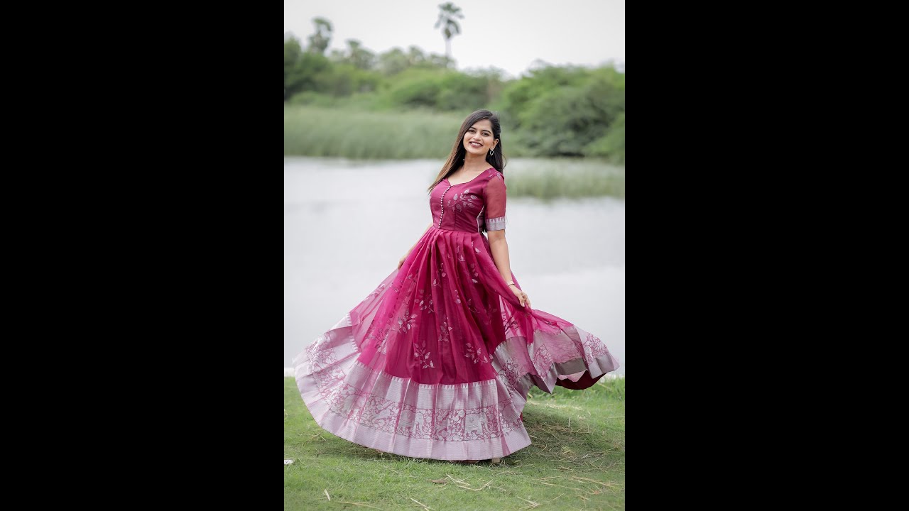Aakruti Long Pattu Dress BK479N