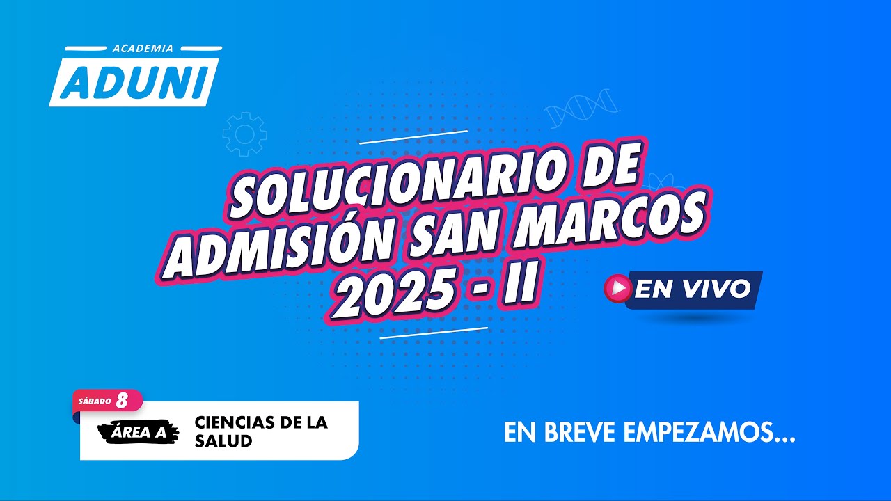 Solucionario San Marcos 2025 II - Área A