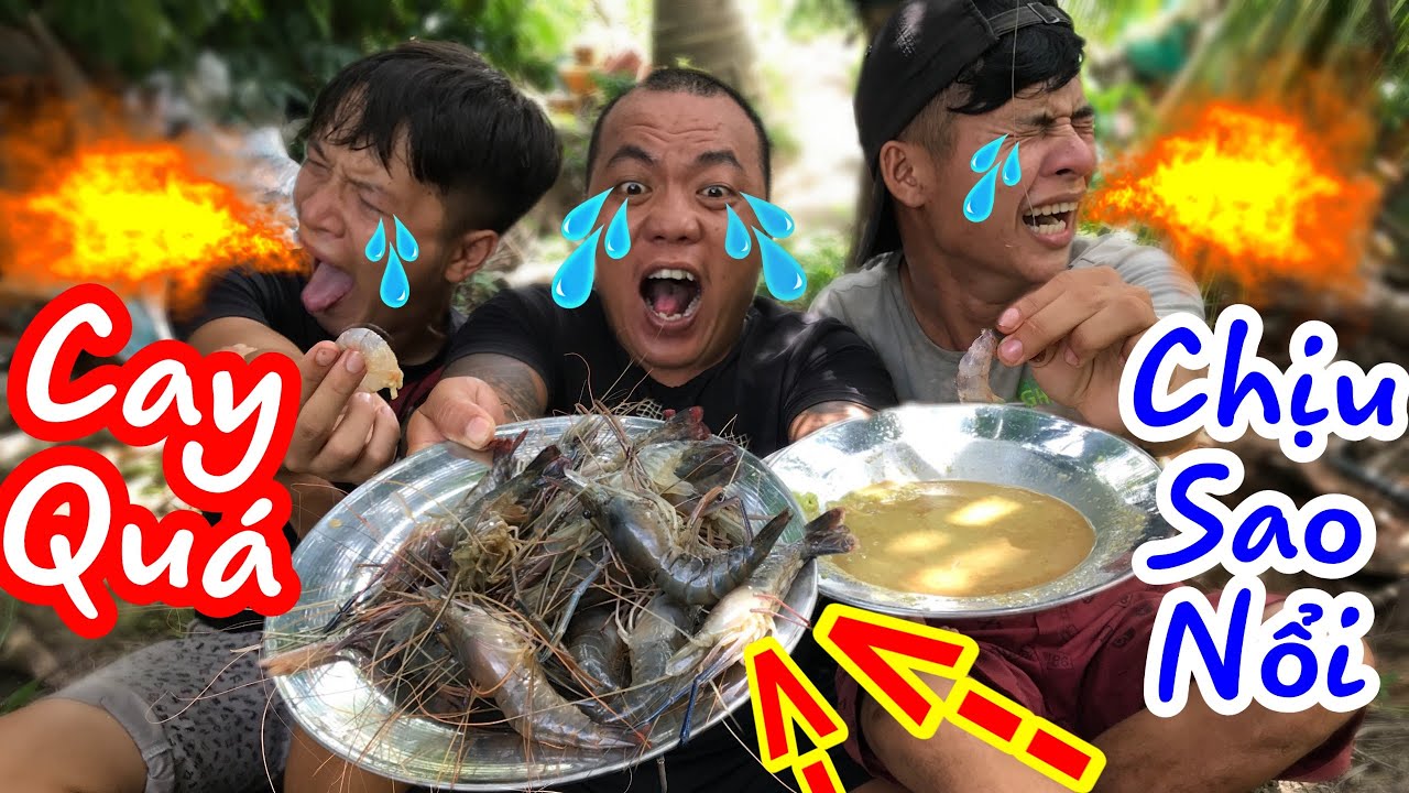 TXTV - Thánh Xàm Thử Thách Ăn Tôm Sống Tái Chanh Chấm Với Mù Tạt Cay Bung Nóc