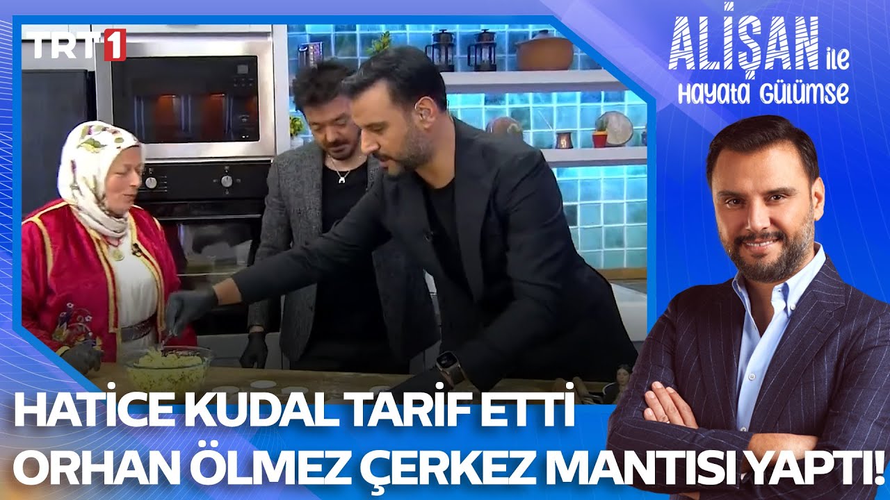 Orhan Ölmez mutfağa girdi, çerkez mantısı yaptı! | 