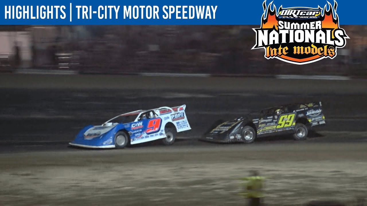 DIRTcar Summer Nationals Late Models at Tri-City Motor Speedway August 20, 2021 | HIGHLIGHTS