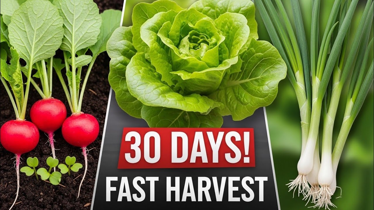 Don’t Wait Months! Grow These 6 Veggies in Under 30 Days