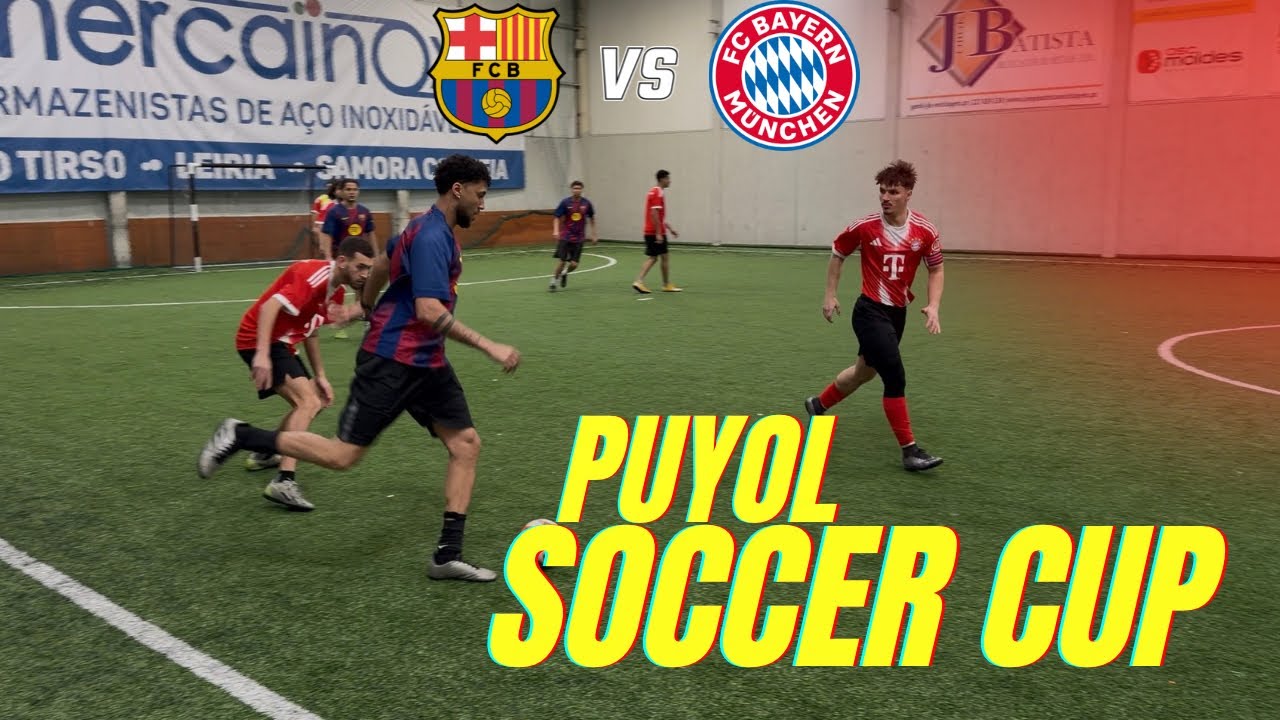 COMEÇOU A PUYOL SOCCER CUP - BAYERN x BARCELONA