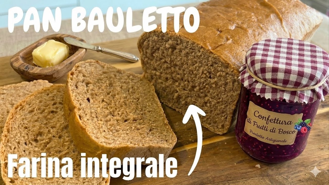 PANE Bauletto INTEGRALE | Ricetta facile e veloce !!! 