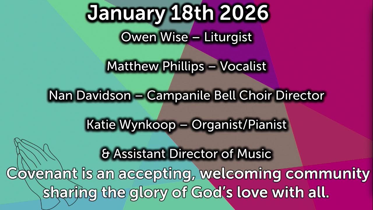 Chosen by God, with Head Pastor Joel Esala Jan. 18th, 26' Covenant PCUSA