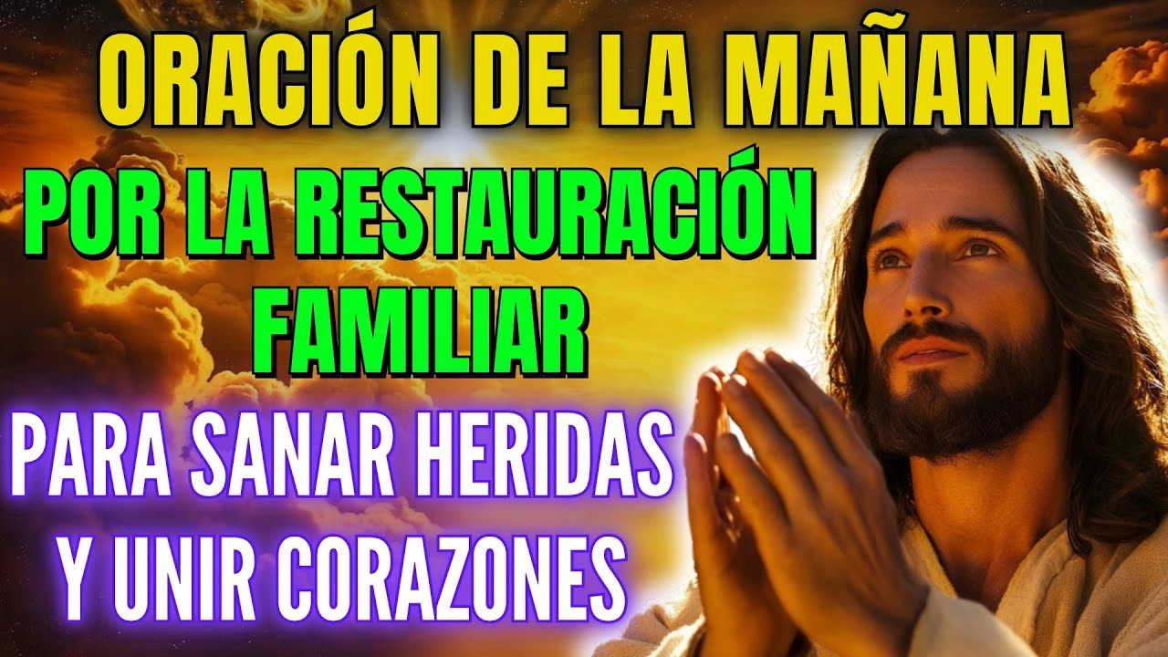 🌞Oración Poderosa por la Restauración Familiar - Sanar Heridas y Unir Corazones 💖 #oraciondelamañana