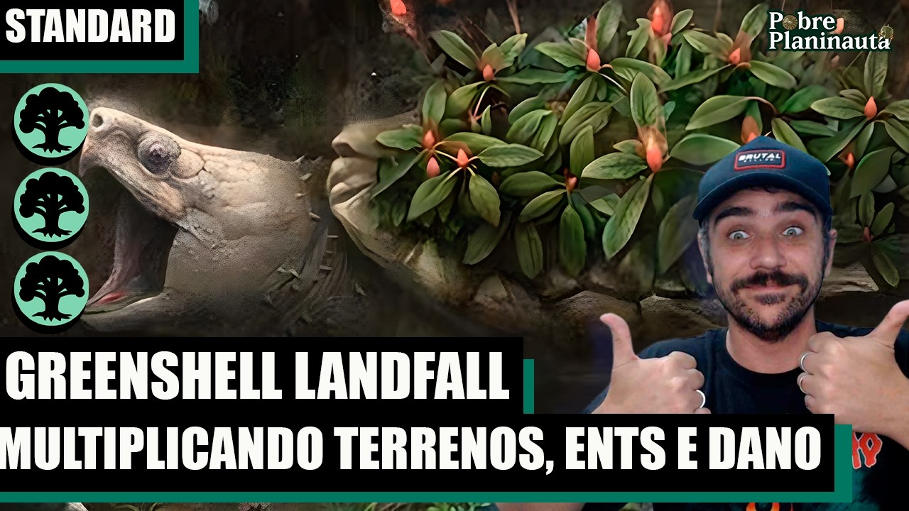 NOVO MONO GREEN RAMP ABSURDAMENTE FORTE  - Mono Green Greenshell Landfall - MTG STANDARD ECL
