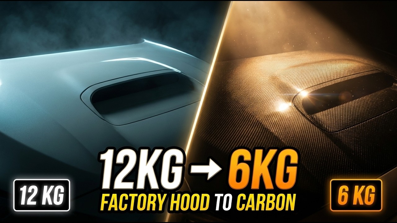SUBARU IMPREZA WRX STI - CARBON FIBER HOOD - DIY