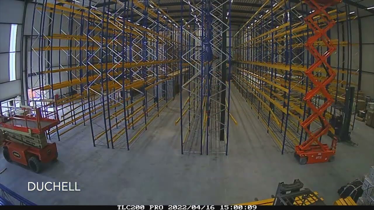 DUCHELL - the installation of the racking in our new building