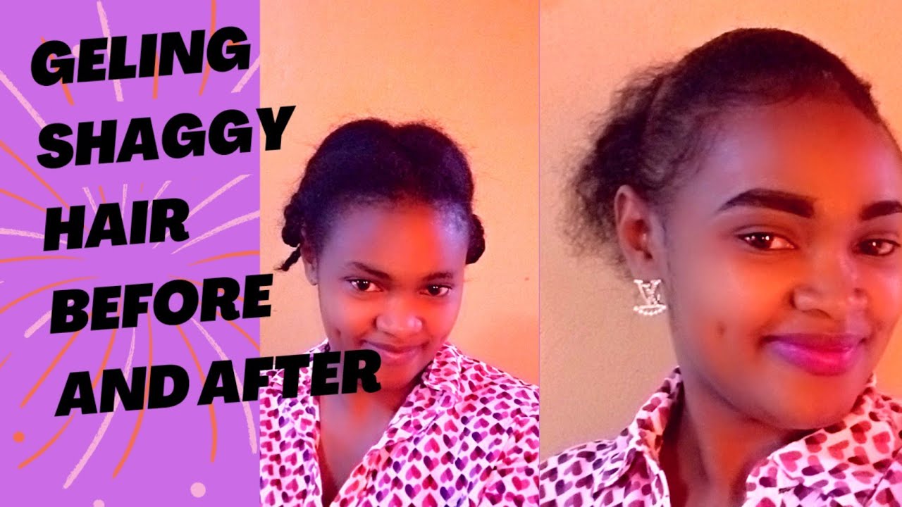 Easiest way of applying gel on shaggy hair//Applying Ecogel