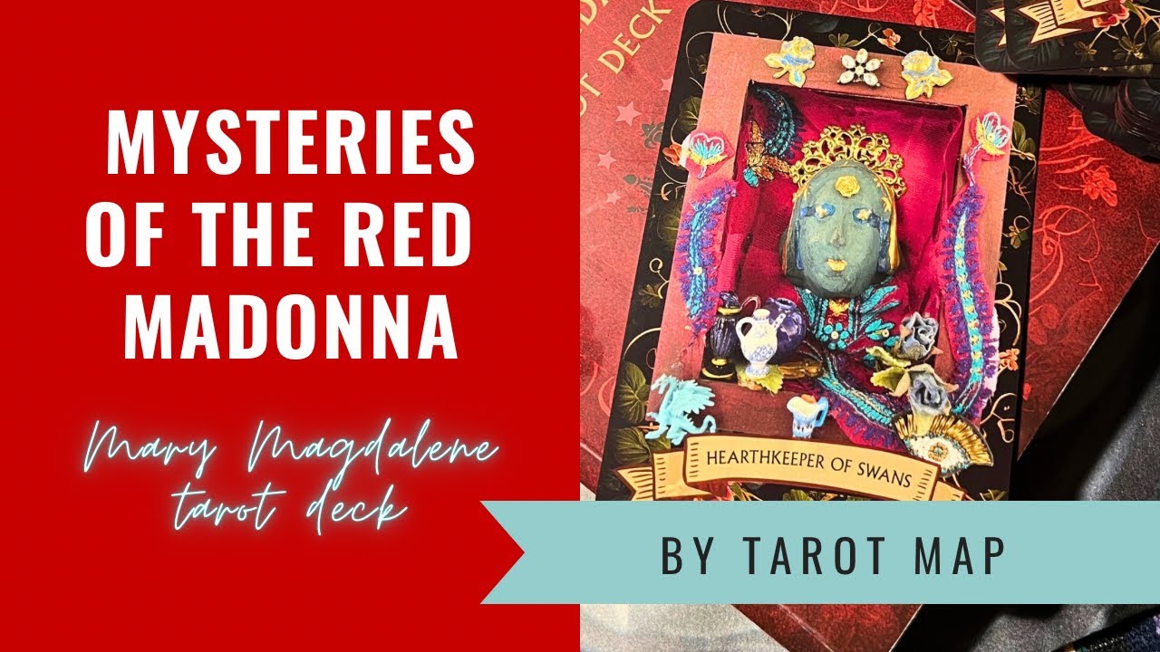 Mysteries of the Red Madonna- Mary Magdalene tarot deck by Hettienne Grobler #tarotmap #redmadonna