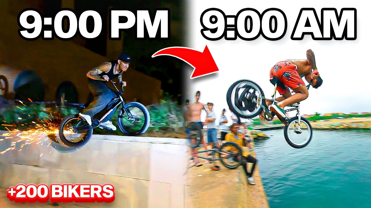 LA QUEDADA NOCTURNA MÁS LOCA DE BMX ⚠️ 12H BMX STREET JAM 24