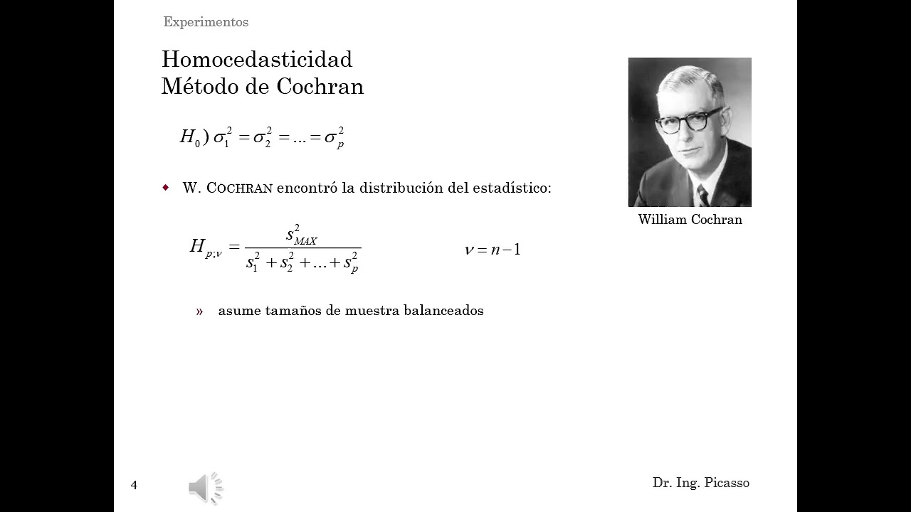 Experimentos: Validación de Supuestos
