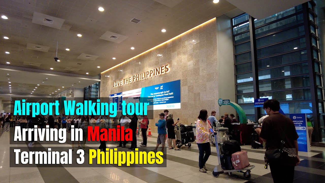 Arriving at Manila Airport Terminal 3 Philippines | NAIA T3 Walking Tour