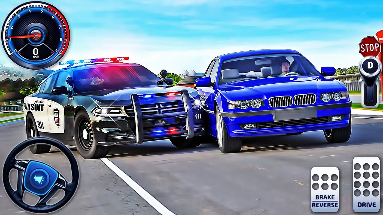 Real Cop Cars Driving Simulator 3D - Police Car Chase Multi-Storey - Android GamePlay