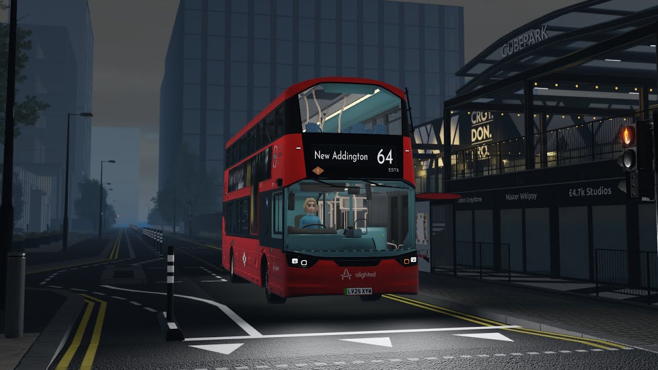 Croydon Roblox | 15 mins bus spotting in Sim Servers at East Croydon and South Croydon