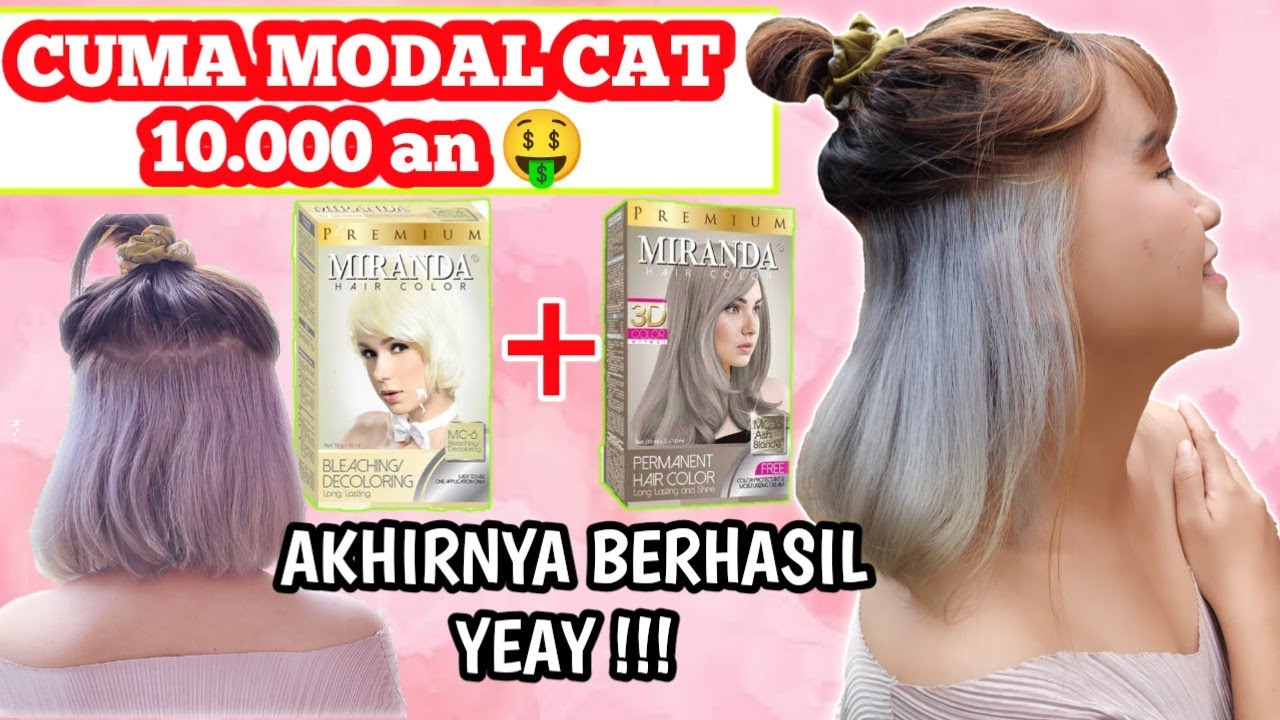Cat Rambut Sendiri di Rumah,Cat Rambut Abu-abu,Warnai Rambut Abu-abu Sendiri,Rambut Abu-abu Berhasil