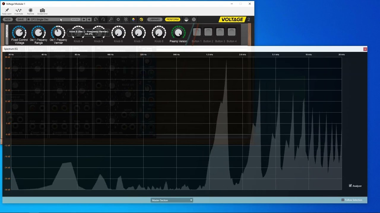 Cherry Audio VM900 CP3 Mixer - Aliasing Effects (no audio).