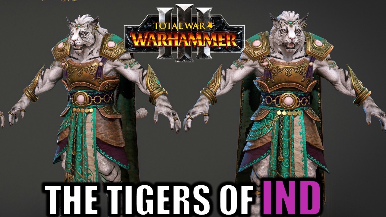 BHASHIVA and the Tiger Warriors of IND - Cathay DLC and Character Pack - Total War Warhammer 3